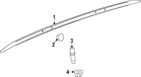 Exterior Trim - Roof for 2025 Chevrolet Blazer EV #0
