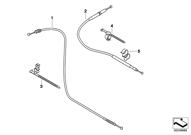 32737728596 - : Throttle Cable for BMW-Motorrad Image