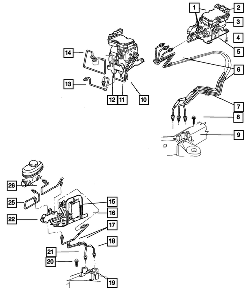 Brake Lines and Hoses for 2001 Dodge Dakota #0
