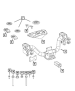 68165918AA - Frame, Bumper and Fascia: Trailer Tow Adapter for Mopar Image