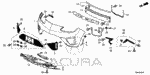 90274T6NA01 - Interior/Bumper: BOLT, BUMPER (M6X22) (6.8) for Acura Image