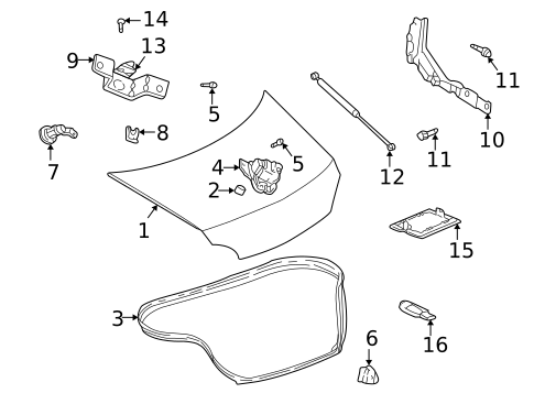 Trunk for 2001 Dodge Intrepid #0