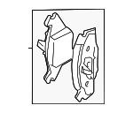 1S0698151D - : 1998-1999 Volkswagen - Disc Brake Pad Set Front for Volkswagen: Beetle, Jetta Image