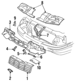 22577970 - Body: Grille for Chevrolet: Corsica Image