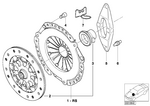 21211223546 - Clutch: Set Clutch Parts for BMW Image