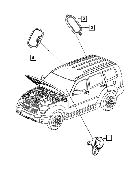 Lamps-Interior and Exterior for 2008 Jeep Liberty #2