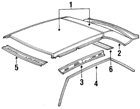 Roof for 1993 Audi V8 Quattro #0