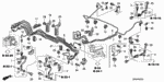 46376SDBA00 - Chassis: PIPE W, BRAKE for Honda Image