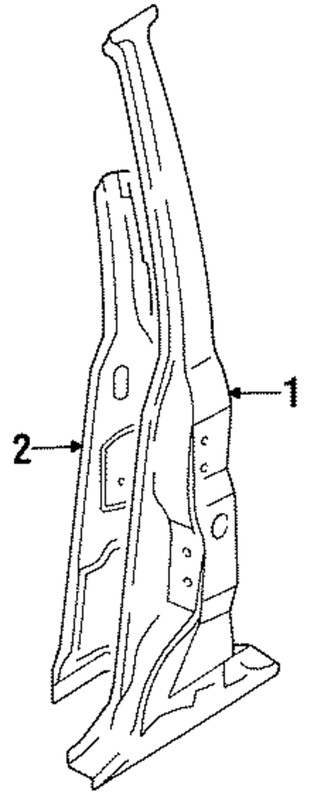 7651001E30 - : Outer Pillar for Nissan Image