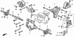 90166SR3000 - Body/Air Conditioning: BOLT, FLANGE (10X30) for Honda Image