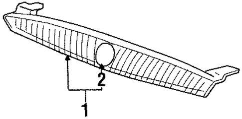 Grille & Components for 2001 Mercury Cougar #0