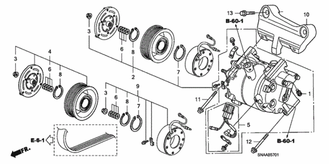 A/C Air Conditioner (Compressor) (2.0L) for 2009 Honda Civic #0