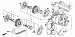 38829PDFE02 - Body/Air Conditioning: NUT (9MM) for Honda Image