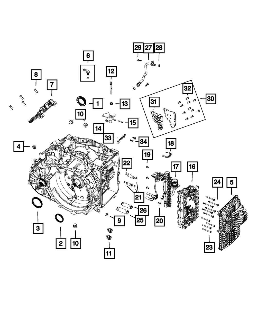 Transmission Case Gasket - Mopar (4752955AA)