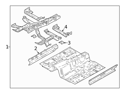 Floor & Rails for 2020 Kia Stinger #0