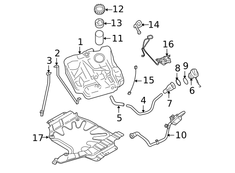 Fuel System Components for 2008 Volvo C70 #0