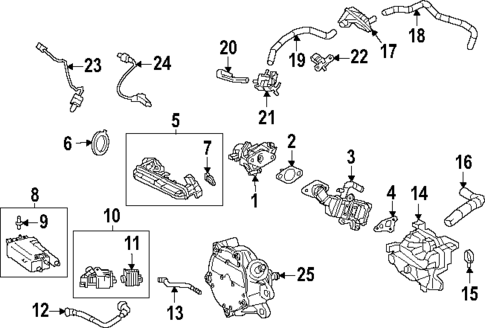 Emission Components for 2025 Toyota Corolla Cross #0