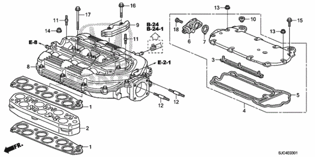 Intake Manifold (2) for 2013 Honda Ridgeline #0