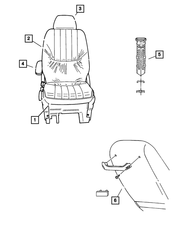 « 1HH441J3AA – Interior Trim : Avant Appui-tete pour Mopar Image »