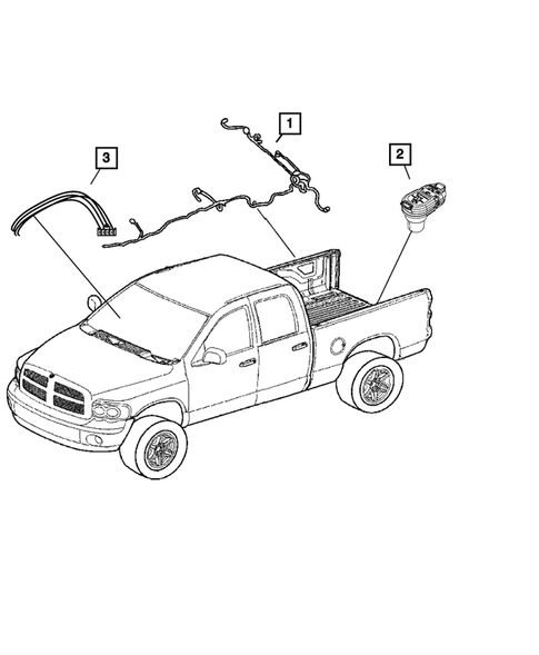 Wiring-Body and Accessories for 2009 Dodge Ram 1500 #1