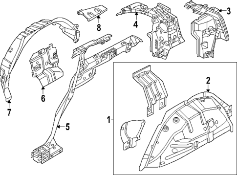 Inner Structure for 2024 Lincoln Nautilus #0