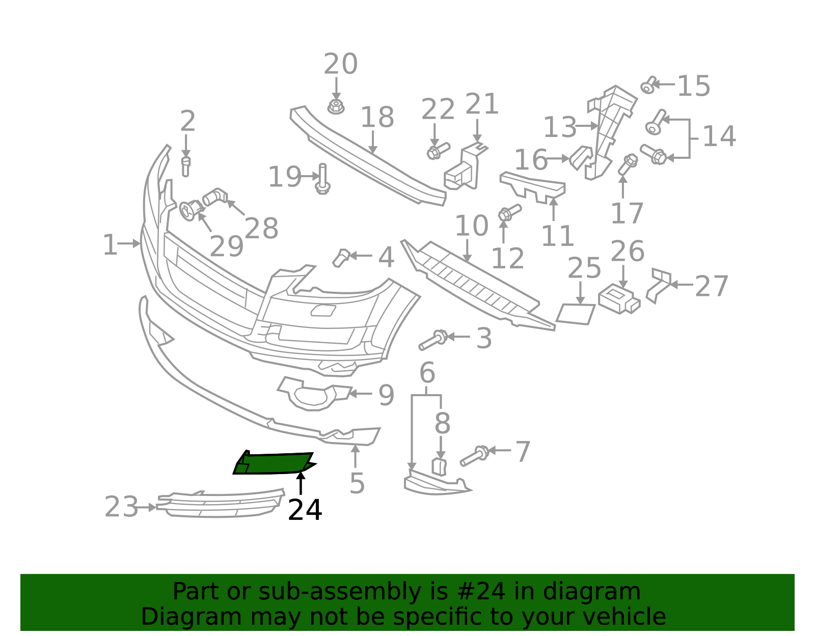 2007-2009 Audi Q7 Bumper Cover Spacer Panel 4L0-807-151-3FZ | OEM Parts ...