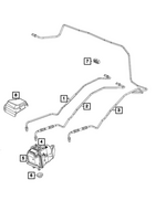 6509495AA - : Brake Tube Clip for Mopar Image