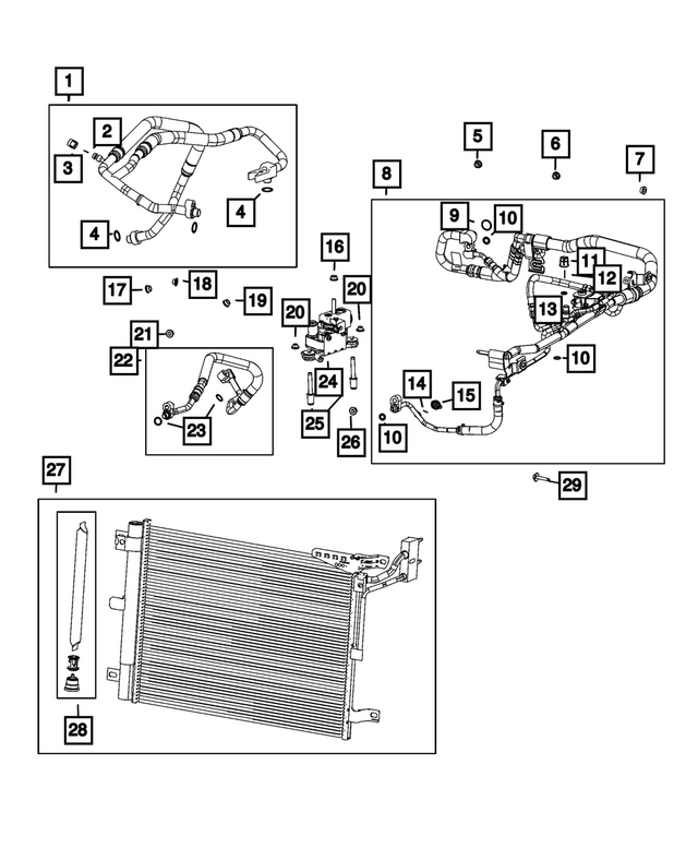 68409856AA - : A/C Suction Line for Mopar Image