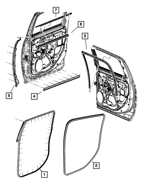 Weatherstrips and Seals for 2023 Ram 3500 #3