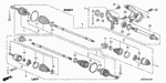 44018S9A010 - Chassis: BOOT SET, OUTBOARD for Honda Image