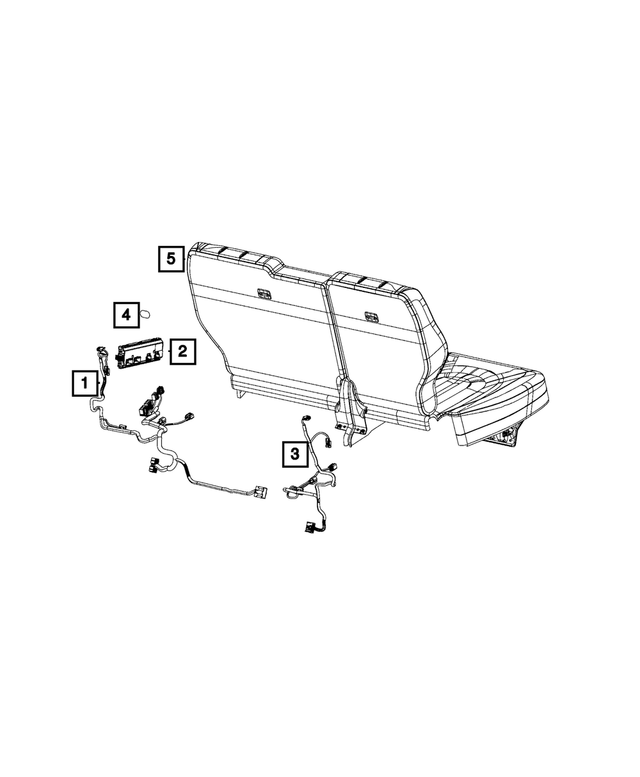 68405533AD - Electrical: Seat Wiring, Left for Mopar Image
