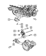 52013520AC - 4.7L Gas; Engine: Engine Mount Bracket, Right Side for Mopar Image