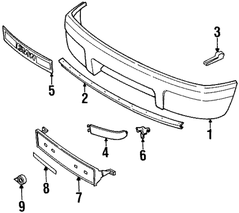 Bumper & Components - Front for 1995 BMW 850CSi #1
