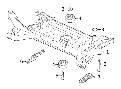 Suspension Mounting for 2023 Audi A3 Quattro #0