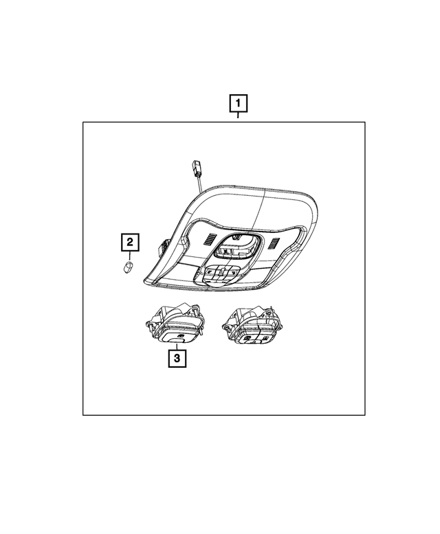 6UM70MS7AA - Interior Trim: Overhead Console for Mopar Image