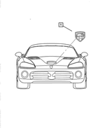 UW37AAAAA - Exterior  Ornamentation: Viper Head Medallion for Mopar Image