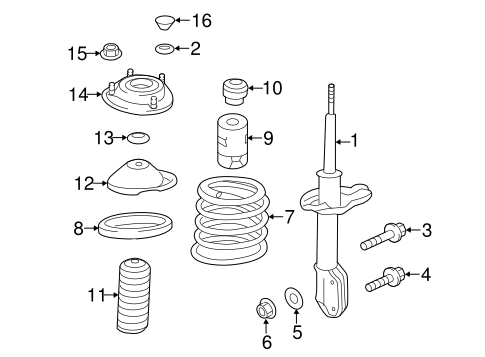 Struts & Components for 2014 Subaru Forester | OEM Parts Online