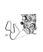 53032037AJ - Cooling: Accessory Drive Belt for Jeep: Commander, Grand Cherokee, Liberty Image