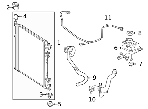 Radiator & Components for 2019 Mercedes-Benz GLS63 AMG #0