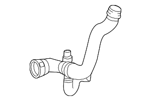 Radiator Hose 166-500-52-75 - Dependable OEM Engine Cooling ...