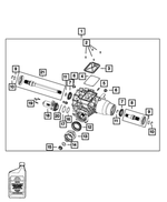 68306795AB - Four Wheel Drive; Differential and Drive Line: Rear Axle Differential for Mopar Image
