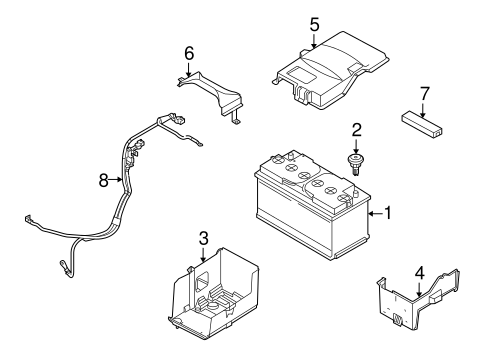 Battery for 2008 Volvo V50 | Volvo Parts Counter