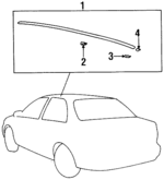 8725622000 - Body: Roof Molding Clip for Hyundai: Accent Image