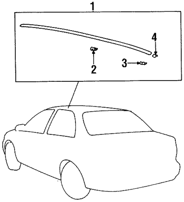 8726322000 - : Roof Molding End Piece for Hyundai Image