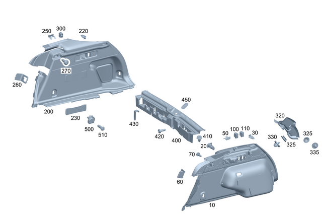 2546903900 - Interior Trim/Exterior Detachable Parts: Trim, Load Compartment for Mercedes-Benz: GLC300, GLC43 AMG Image image