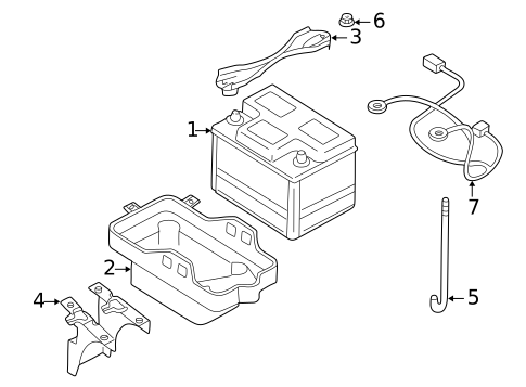 Battery for 2001 Mazda Tribute #0