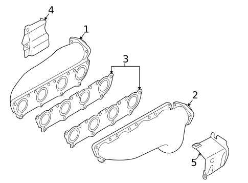Exhaust Manifold for 2009 Audi S4 #0