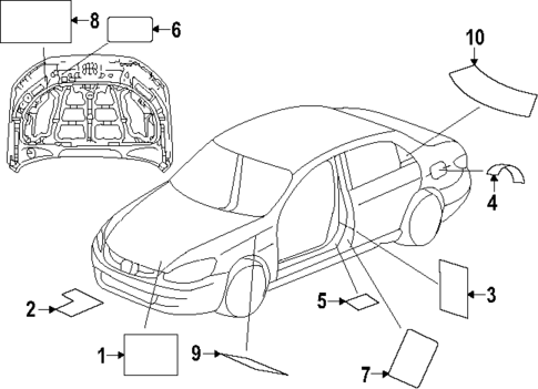 Labels for 2024 Honda Accord #0