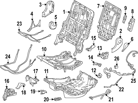 Second Row Seats for 2024 Lexus GX550 #1