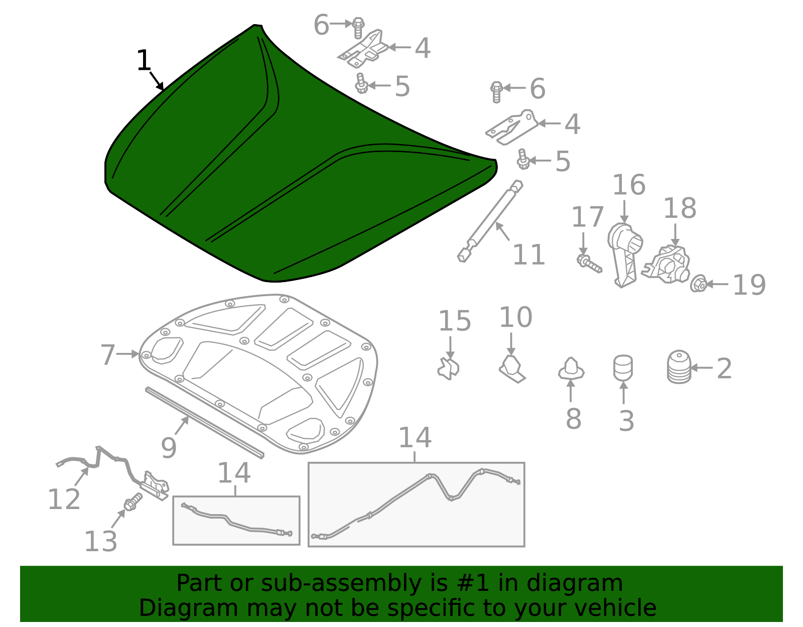 20192025 Genesis G70 Hood 66400G9010 OEM Parts Online